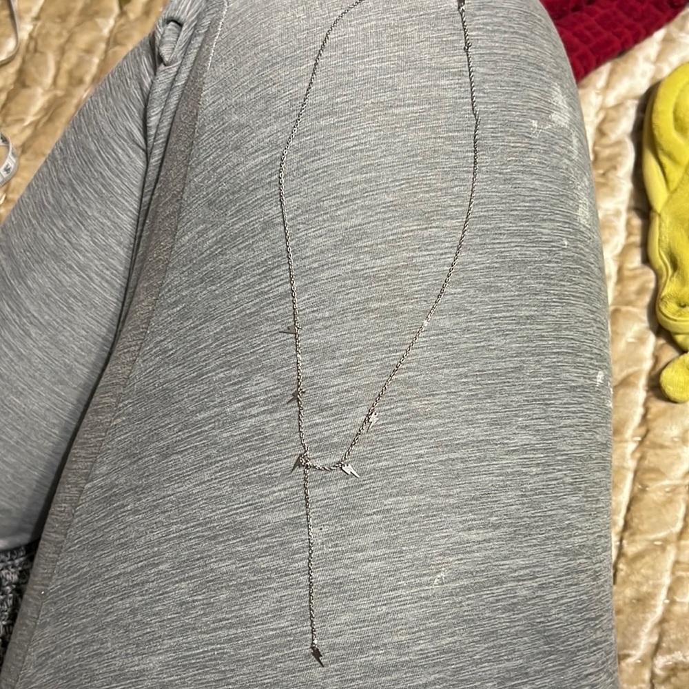 Dainty lightening bolt necklace